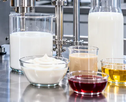 Illustrative concentrated liquid samples for quality and viscosity comparison